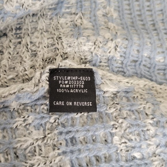 M. Fredric, size M, loose cardigan.  Light grey and light blue. NWT. - Picture 8 of 11